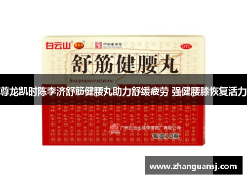尊龙凯时陈李济舒筋健腰丸助力舒缓疲劳 强健腰膝恢复活力